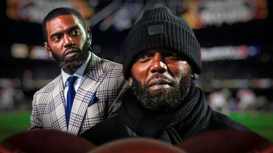 Randy Moss moved to tears during emotional Super Bowl return to ESPN