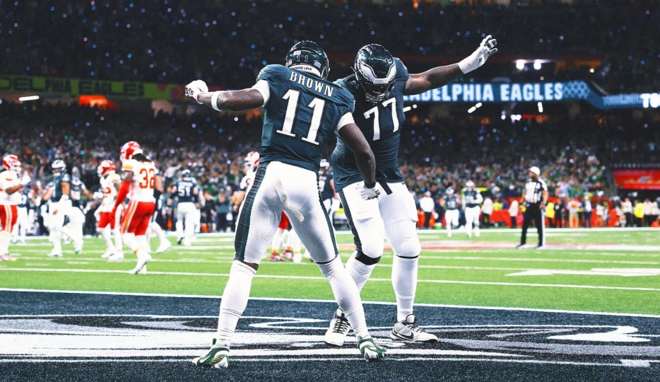 A.J. Brown uses Jameis Winston's TD celebration in Eagles' Super Bowl win