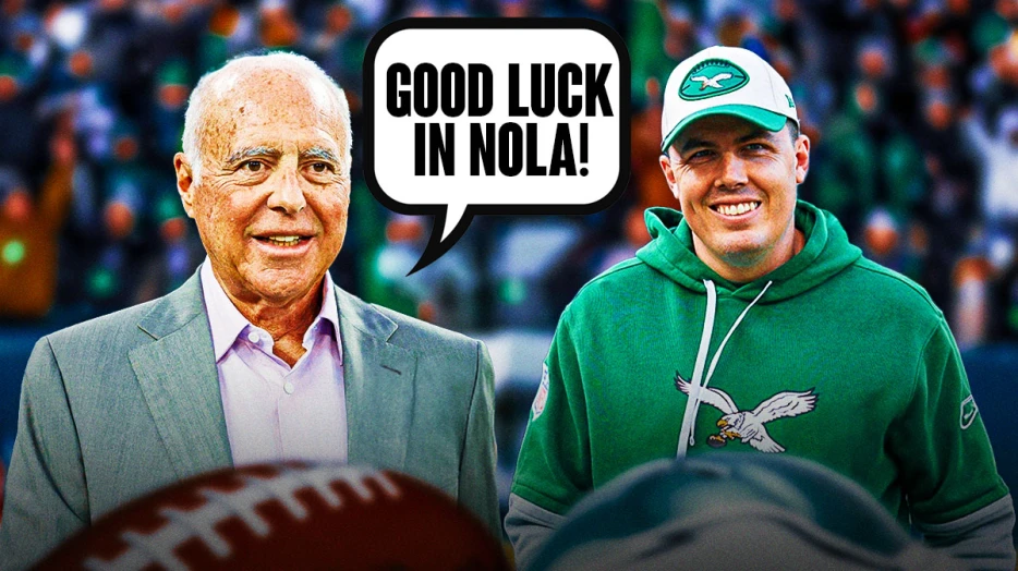 Eagles owner Jeffrey Lurie gets brutally honest on Kellen Moore’s future amid Saints HC reports