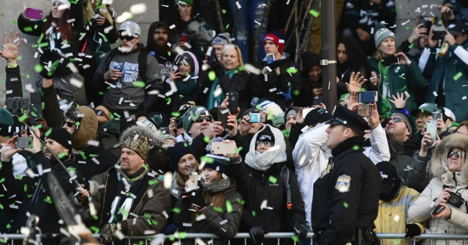 Eagles Super Bowl Celebration Spills into Streets in Pittsburgh