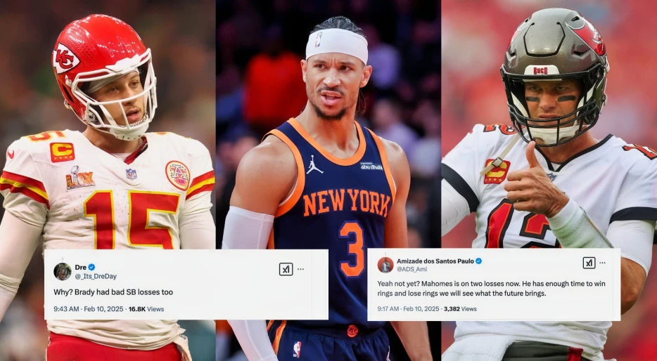 Knicks Star Josh Hart Catches Strays On The Internet As He Shuts Down Patrick Mahomes and Tom Brady Comparisons After Super Bowl 59