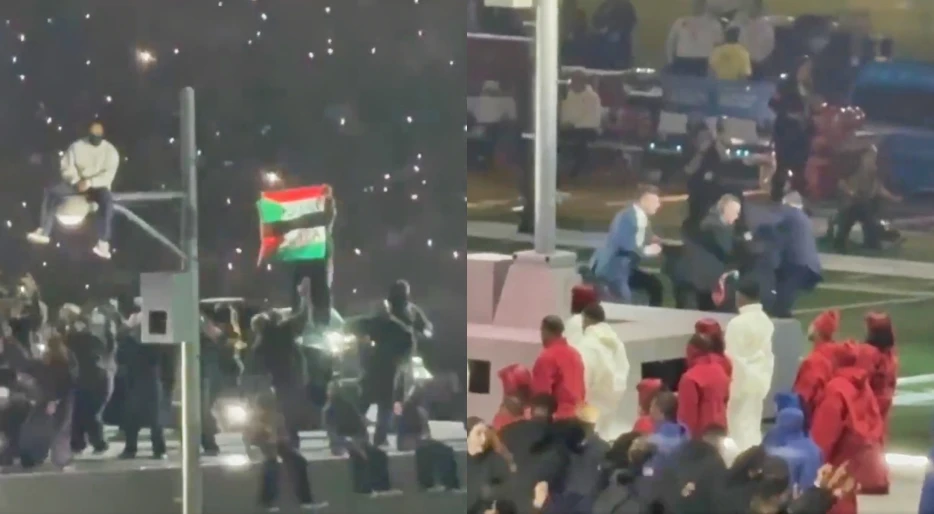 Protestor Snuck Onto Stage And Flashed Palestinian Flag Before Being Chased Away During Wild Scene At Kendrick Lamar’s Super Bowl Halftime Show