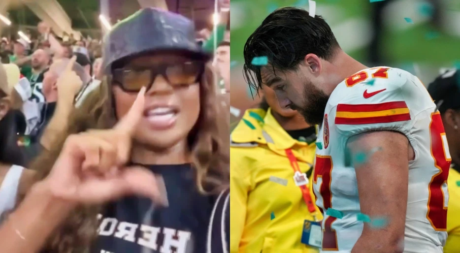 Travis Kelce’s Ex-GF Kayla Nicole Ruthlessly Mocked Him From The Stands During Their Blowout Loss At Super Bowl 59