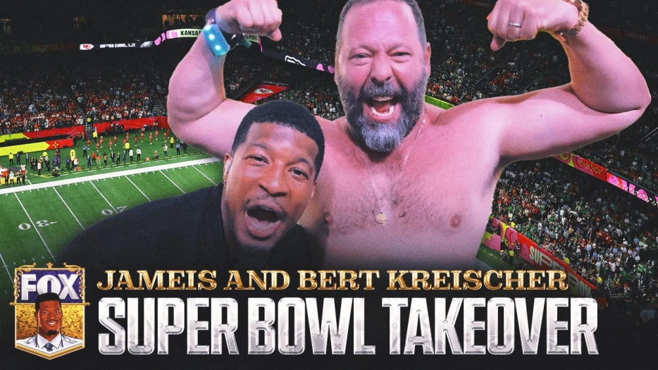 Jameis Winston and Bert Kreischer become BEST FRIENDS at Super Bowl LIX | NFL on FOX