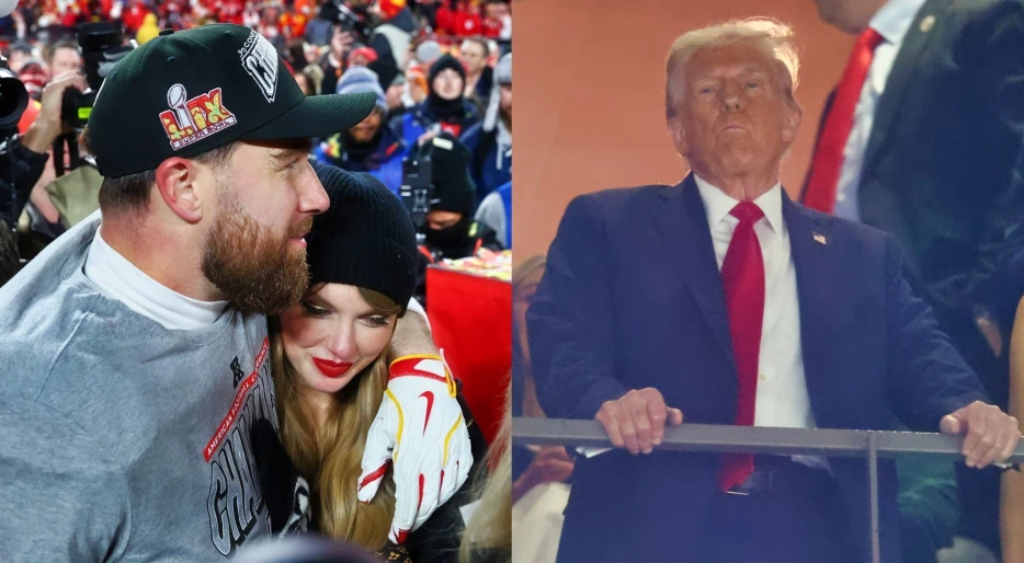 REPORT: Details Emerge On Travis Kelce’s Reaction To Donald Trump Taking A Shot At Taylor Swift After Super Bowl