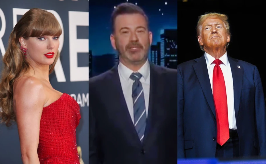 Jimmy Kimmel Defends Taylor Swift From “Jealous” President Donald Trump