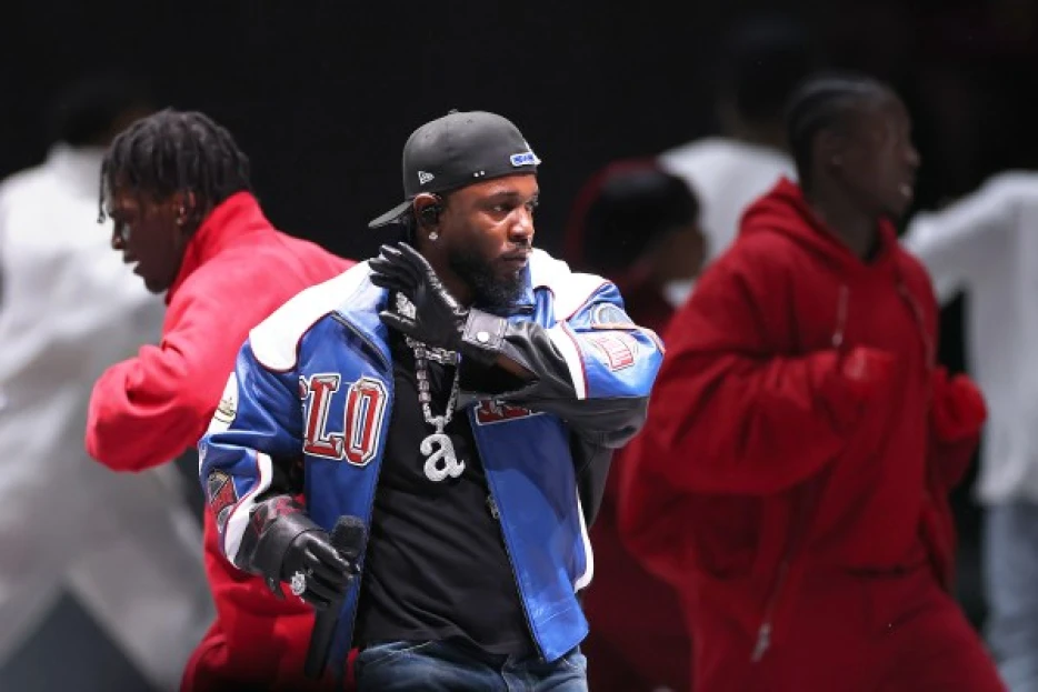 Kendrick Lamar out-gained the Chiefs in ground yardage during his Super Bowl halftime show