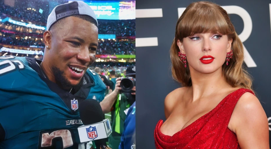 Eagles Star Saquon Barkley Shares His Thoughts On Taylor Swift Getting Booed At The Super Bowl