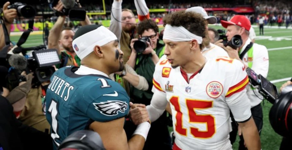 Mic'd-up video showed what Patrick Mahomes told Jalen Hurts in a classy exchange after the Super Bowl