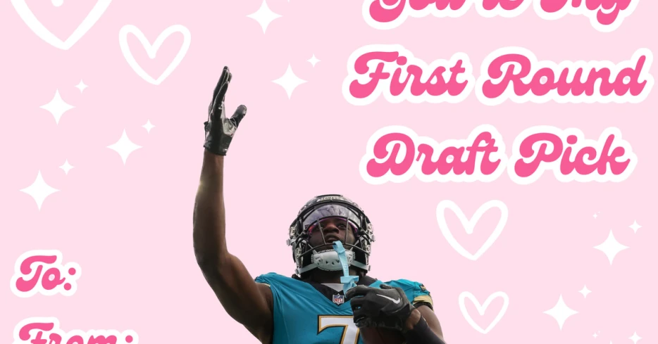 Jaguars themed Valentine’s Day cards