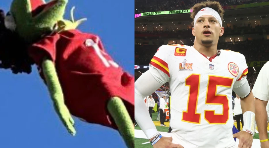 PHOTO: Eagles Fans Are Being Accused Of “Racism” Over Their Actions Towards Patrick Mahomes Kermit Doll At Super Bowl Parade