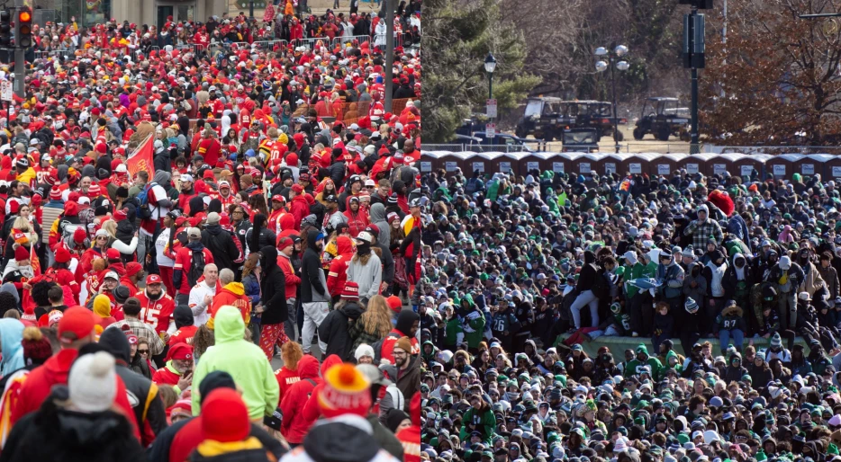 Someone Compared Attendance Photos From Eagles &amp; Chiefs Super Bowl Parades, And It’s Clear Which Team Has The More Loyal Fanbase