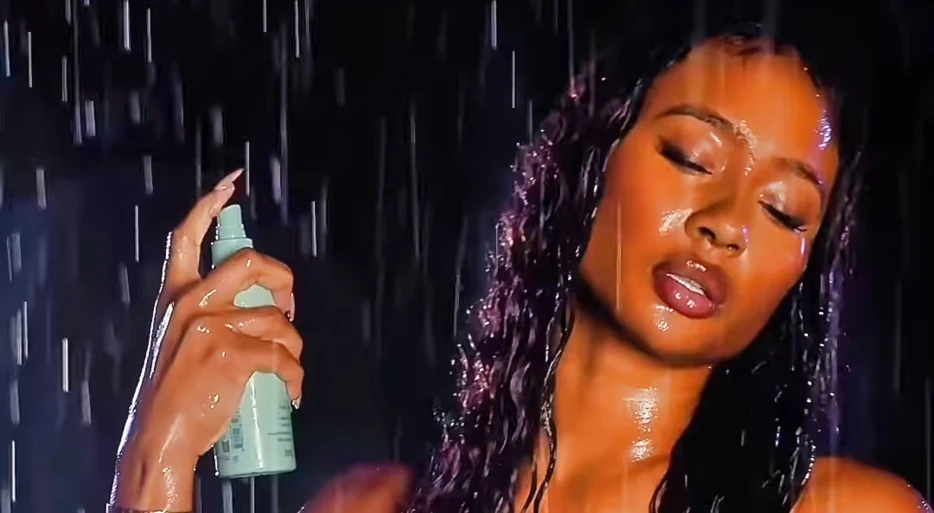 Travis Kelce’s ex-Girlfriend Kayla Nicole Gets Soaked Steamy New Ad For Rihanna’s Fenty Hair