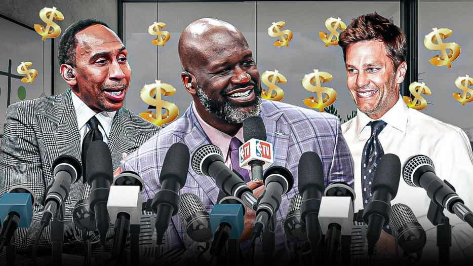 Highest-paid sports broadcasters, including Shaq, Tom Brady and Stephen A. Smith