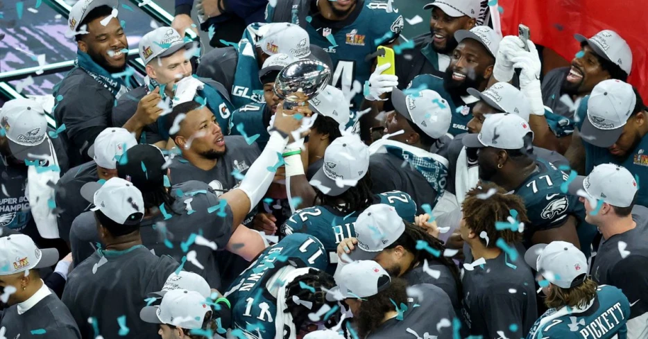 Jalen Hurts is already training for next season, and some other Eagles continue to celebrate the Super Bowl win in Las Vegas