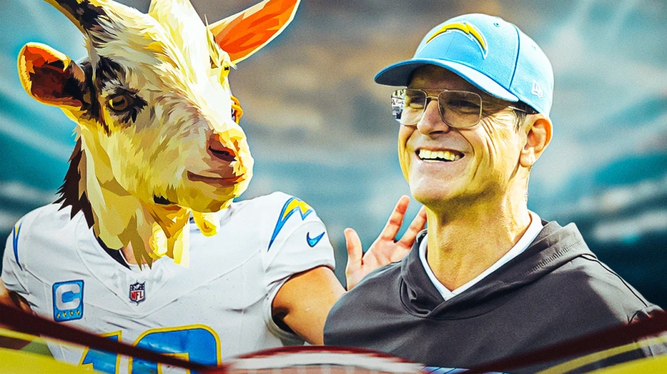 Chargers’ Jim Harbaugh brings all the hyperbole with Justin Herbert GOAT claim