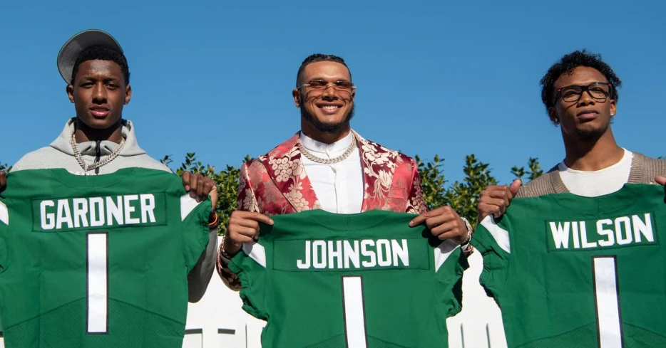 Jets pick up fifth year options for Sauce Gardner, Garrett Wilson, and Jermaine Johnson