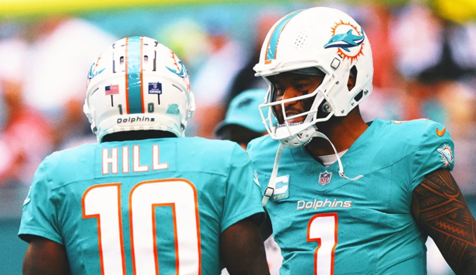 Dolphins' Tyreek Hill names his top-five NFL QBs, Tua Tagovailoa not among them