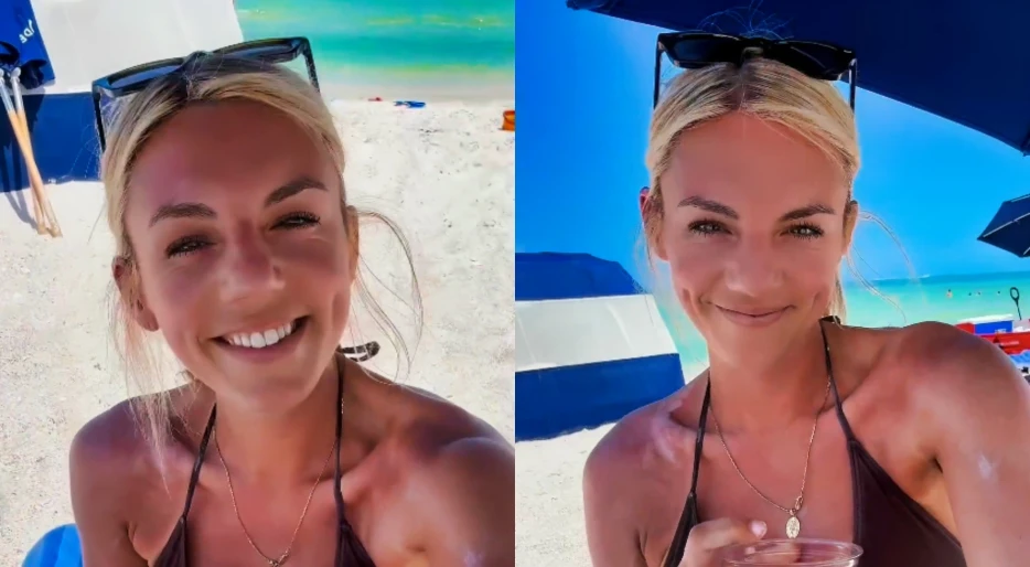 NFL Host Annie Agar Is Going Viral With Her Jaw-Dropping Beach Video While Throwing Low Blow At Tyreek Hill