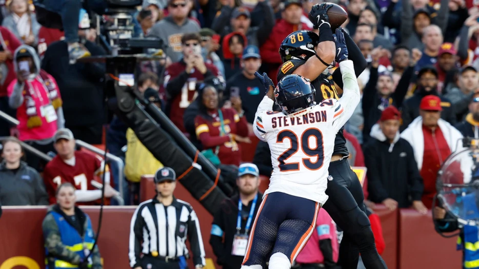 Bears’ Tyrique Stevenson catches stray in Chargers schedule release video