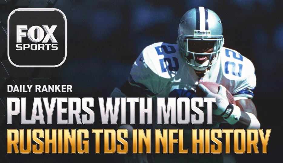 Which players have the most rushing touchdowns in NFL history?