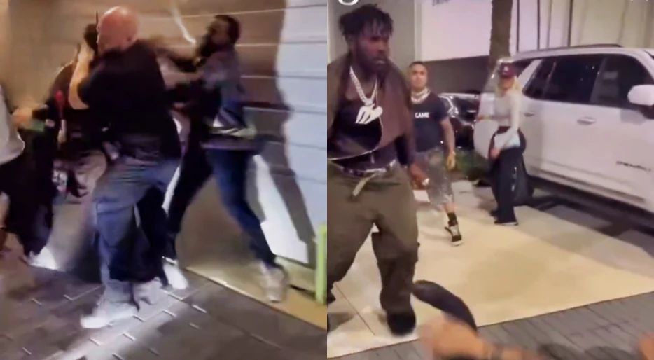 Shocking Video Shows Former NFL Star Antonio Brown Getting Jumped During Wild Brawl At Boxing Event, Violently Kicks Security Guard On The Ground