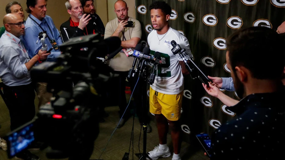 Packers’ Matthew Golden reacts to signing rookie contract