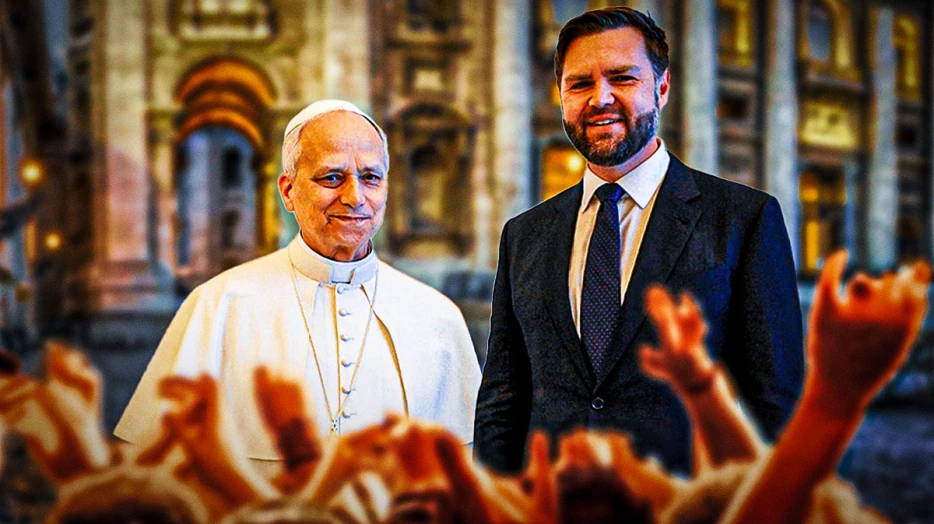 Pope Leo gifted custom Bears jersey by JD Vance