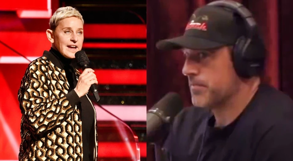 Aaron Rodgers Unearths Wild Conspiracy Theory About Ellen DeGeneres During Latest Appearance On The ‘Joe Rogan Experience’