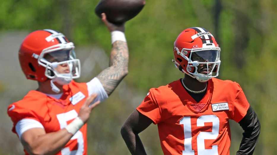 ESPN projects Browns quarterback Dillon Gabriel to put up better stats than Shedeur Sanders as rookie