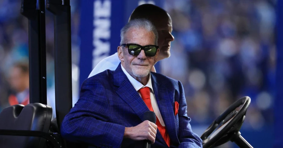 The Indianapolis Colts will wear a jersey patch honoring Jim Irsay