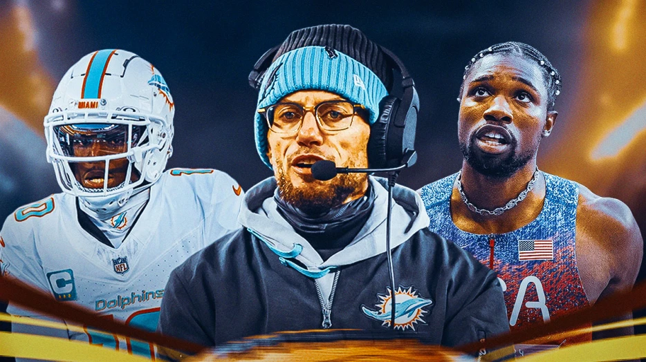Dolphins’ Mike McDaniel responds to Tyreek Hill, Noah Lyles pending race