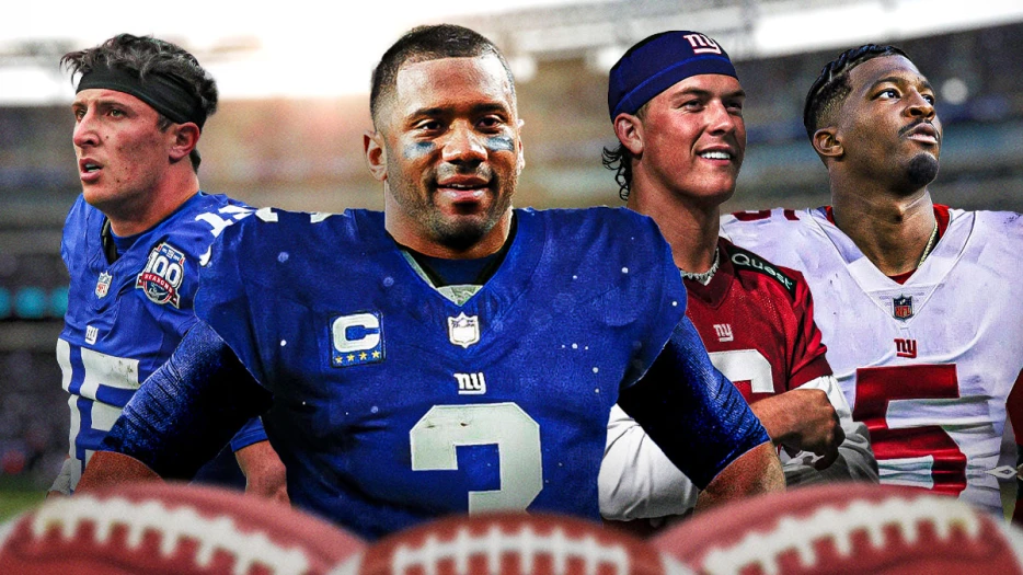 Giants’ Russell Wilson dishes on Jaxson Dart, Jameis Winston led QB room