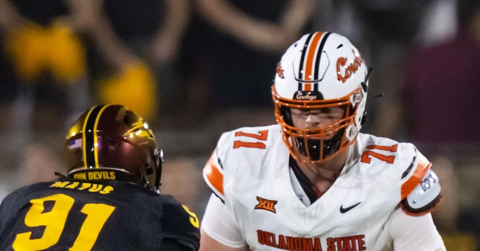 The Chiefs’ rookie offensive tackle Dalton Cooper shows signs of promise