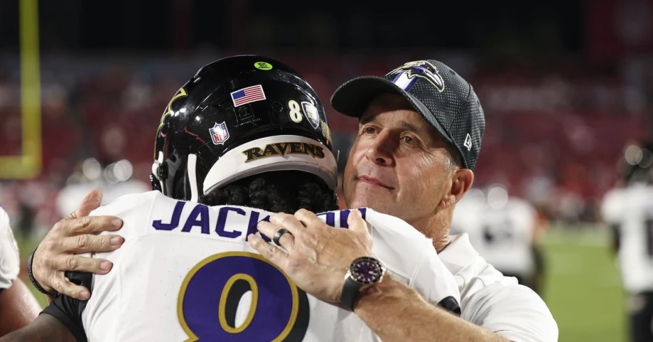 John Harbaugh and Lamar Jackson listed No. 2 in 2025 HC-QB duo rankings