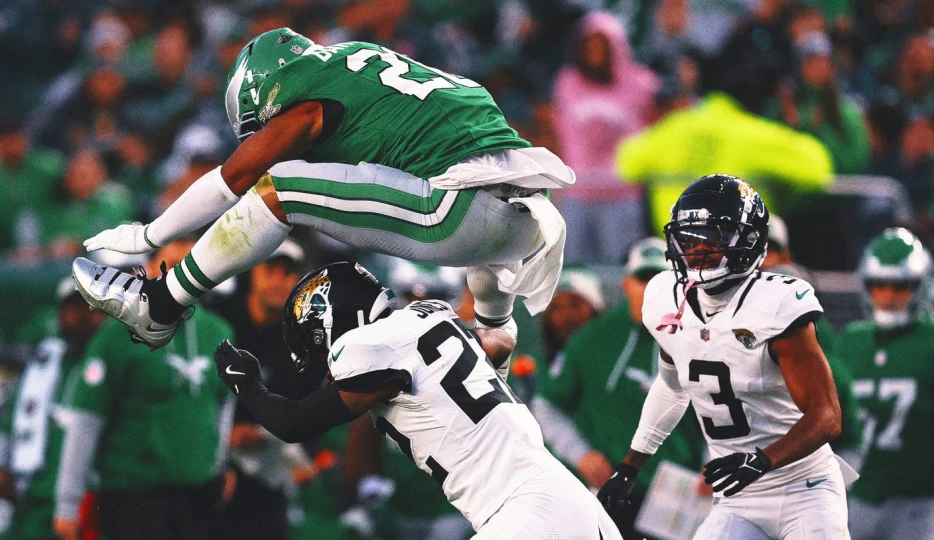 Eagles RB Saquon Barkley's reverse hurdle to grace cover of 'Madden NFL 26'