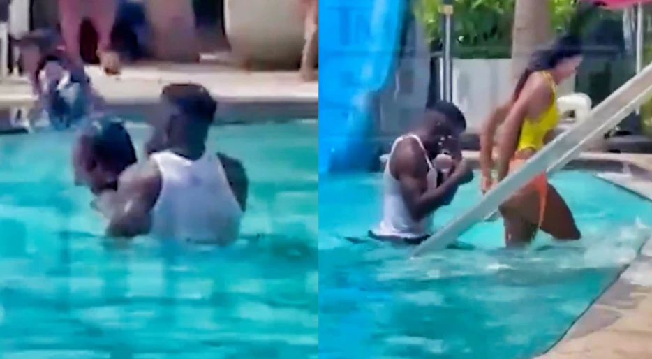 Video Leaks Of Tyreek Hill Getting Wet &amp; Wild During Flirty Moment With Mystery Woman At Water Park