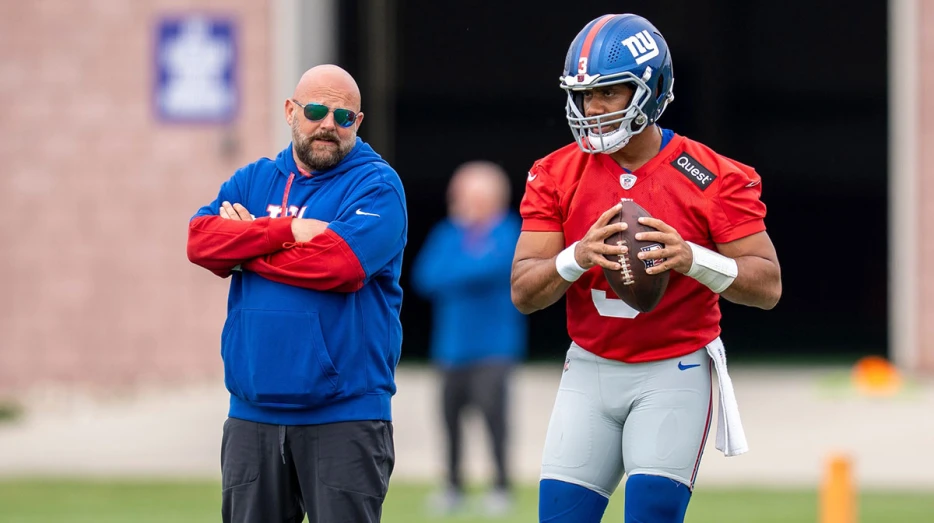 Giants’ Russell Wilson has 1-word response to viral OTAs moment