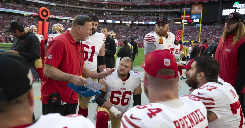 Where did the 49ers offensive line rank in 2024?