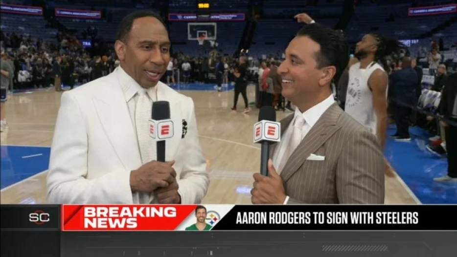 Stephen A. Smith Ecstatic Over Aaron Rodgers Addition