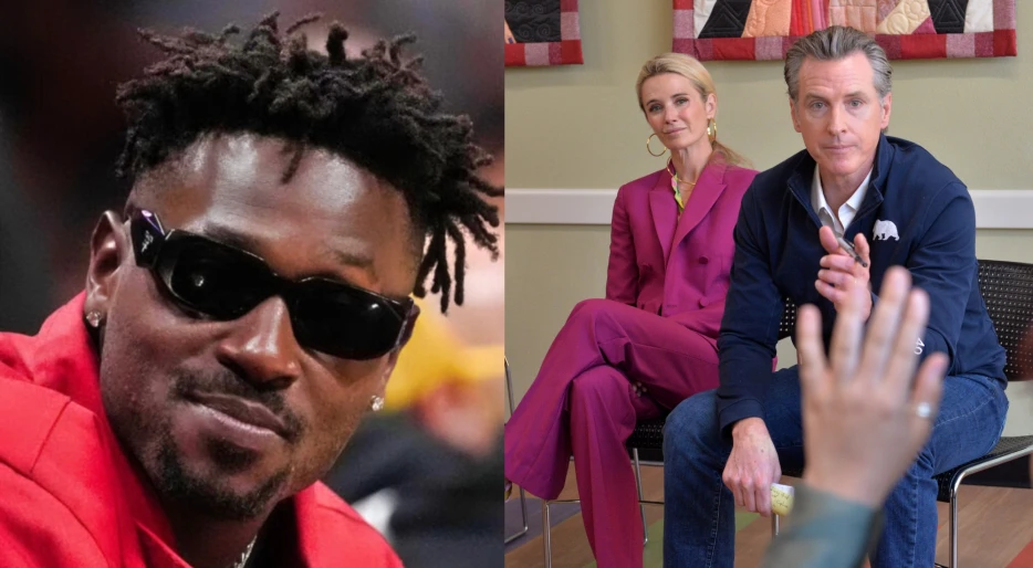 Antonio Brown Causes Massive Uproar With Disgusting Comment About The Wife Of California Governor Gavin Newsom