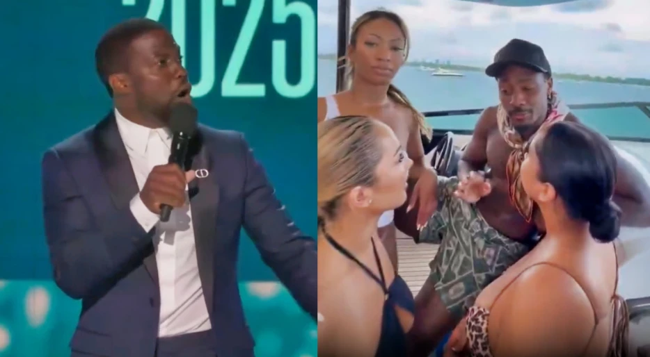 Kevin Hart Ended Stefon Diggs &amp; Cardi B With Brutal Joke About “Pink Stuff” At The BET Awards