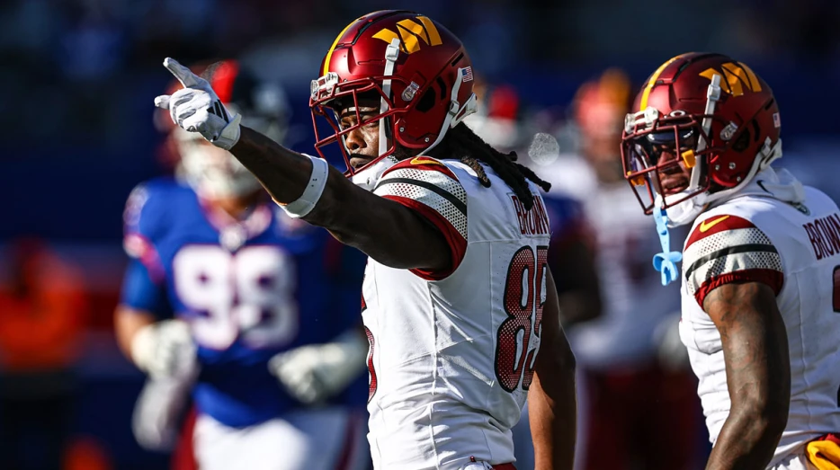 Commanders’ Noah Brown carted off field at camp with scary injury