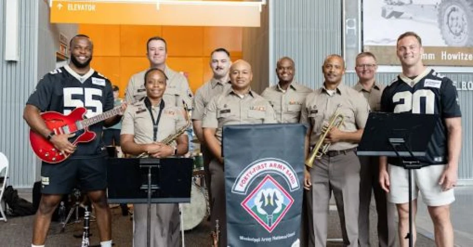 Saints join Community Coffee for Family Day at the World War II Museum