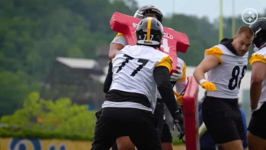 Broderick Jones Entering ‘Grind Mode’ As Steelers Head Into Break Before Camp