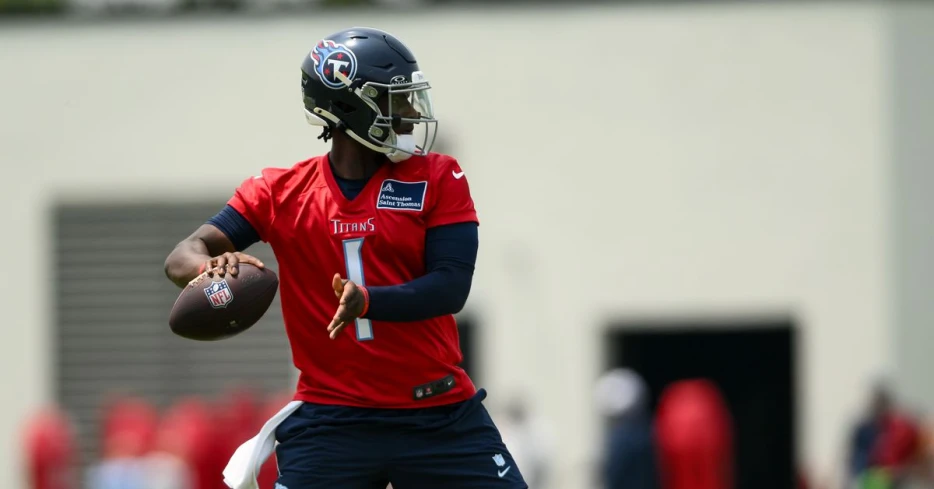 PFF: Cam Ward-Calvin Ridley place 28th in league-wide QB-WR rankings