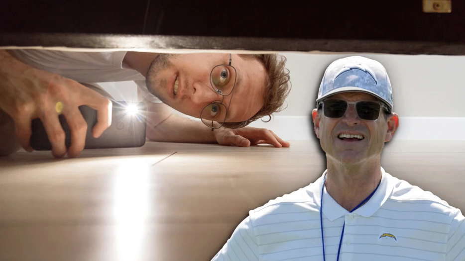 ‘Hide And Seek’ Is BANNED In The Harbaugh Family Because Jim Harbaugh Hid Under A Table For WAY Too Long