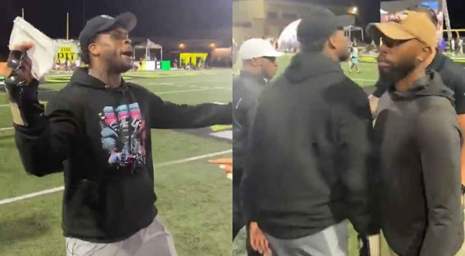 Raiders QB Geno Smith Restrained By Security After Explosive Fight With Coach at Youth Football Game