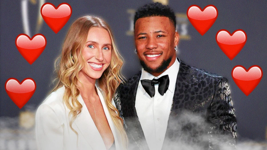 Saquon Barkley details how fiancée Anna Congdon is instrumental to NFL career