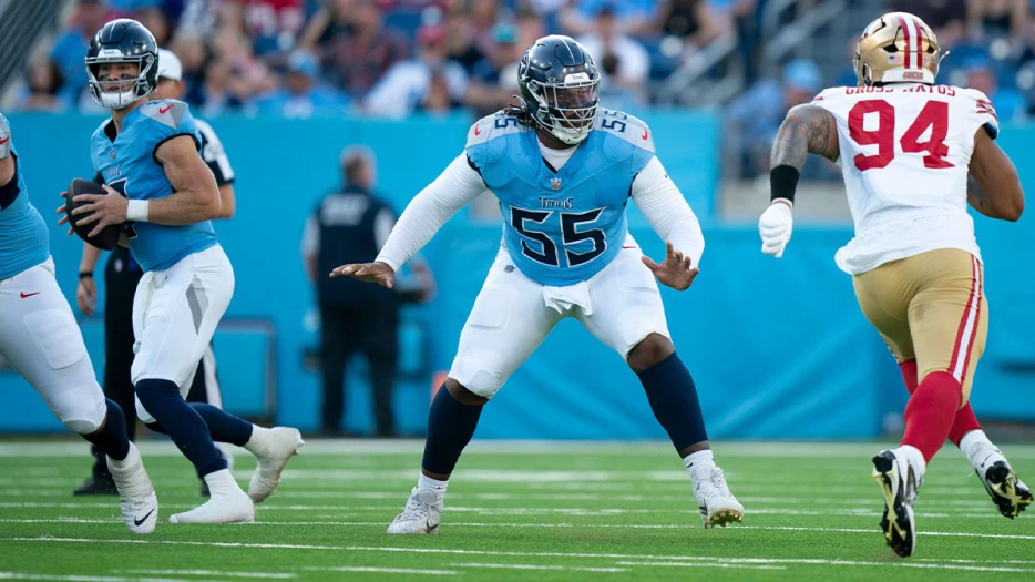 Titans OL JC Latham’s eye-opening take on Cam Ward-Will Levis QB battle